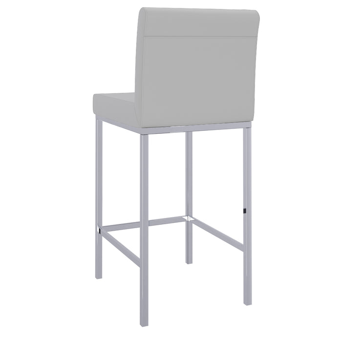 Worldwide Home Furnishings Porto-26" Counter Stool-Grey 26" Counter Stool, Set Of 2 203-576GY