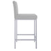 Worldwide Home Furnishings Porto-26" Counter Stool-Grey 26" Counter Stool, Set Of 2 203-576GY