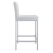Worldwide Home Furnishings Porto-26" Counter Stool-White 26" Counter Stool, Set Of 2 203-576WT