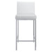 Worldwide Home Furnishings Porto-26" Counter Stool-White 26" Counter Stool, Set Of 2 203-576WT