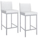 Worldwide Home Furnishings Porto-26" Counter Stool-White 26" Counter Stool, Set Of 2 203-576WT