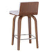 Worldwide Home Furnishings Moreno-26'' Counter Stool-Grey 26" Counter Stool W/Swivel 203-584GY