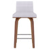 Worldwide Home Furnishings Moreno-26'' Counter Stool-Grey 26" Counter Stool W/Swivel 203-584GY