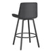 Worldwide Home Furnishings Fern-26'' Counter Stool Pu-Charcoal 26" Counter Stool W/Swivel, Set Of 2 203-666PUCH