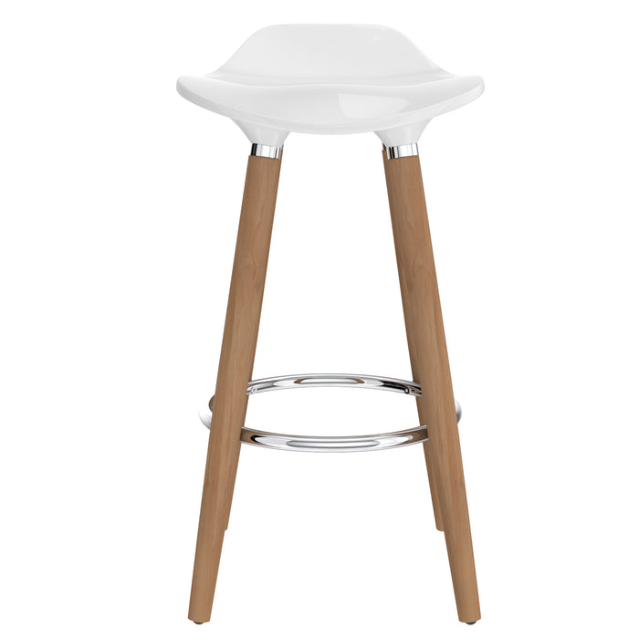 Worldwide Home Furnishings Trex-26" Counter Stool-White 26" Counter Stool, Set Of 2 203-990WT