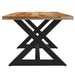 Worldwide Home Furnishings Zax Nat_Melia Bg-7pc Dining Set 7pc Dining Set 207-147NATBK_968BG