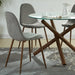 Worldwide Home Furnishings Rocca_Lyna Gy-5pc Dining Set 5pc Dining Set 207-264/250GY