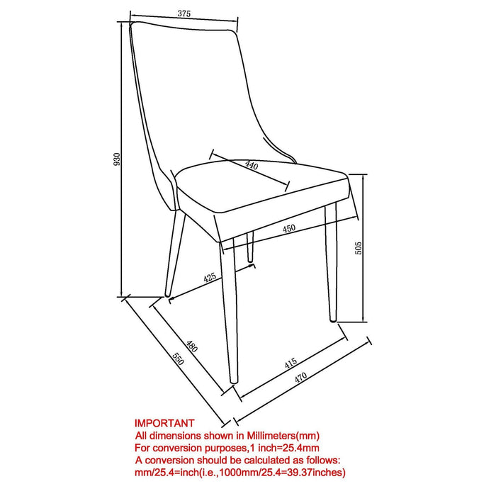 Worldwide Home Furnishings Gavin_Venice Beg-7pc Dining Set 7pc Dining Set 207-360BK/536BG
