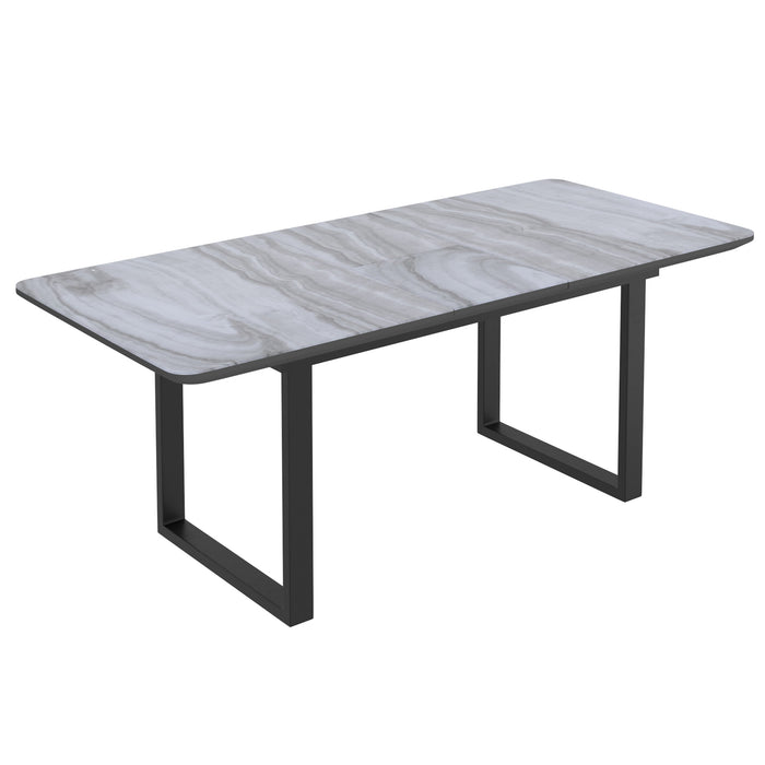 Worldwide Home Furnishings Gavin_Mia Gy/Lg-7pc Dining Set 7pc Dining Set 207-360_247GY/LG