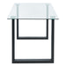 Worldwide Home Furnishings Franco Bk_Capri Blu-5pc Dining Set 5pc Dining Set 207-454BK_591BLU