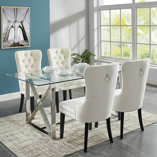 Worldwide Home Furnishings Lorenzo_Rizzo Iv-5pc Dining Set 5pc Dining Set 207-521/080IV