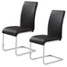 Worldwide Home Furnishings Contra_Maxim Bk-7pc Dining Set 7pc Dining Set 207-843BK/489BK