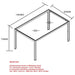 Worldwide Home Furnishings Contra_Maxim Bk-7pc Dining Set 7pc Dining Set 207-843BK/489BK