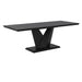 Worldwide Home Furnishings Eclipse Blk_Akira Blu-7pc Dining Set 7pc Dining Set 207-860BLK_673BLU