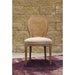 LH Imports Napoleon Dining Chair w/ Cane Back - Antique Linen SDC15-020