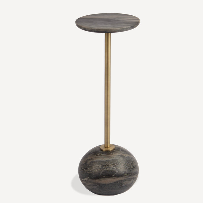 Union Home Rex Marble Drink Table - Kayampura Black LVR01026
