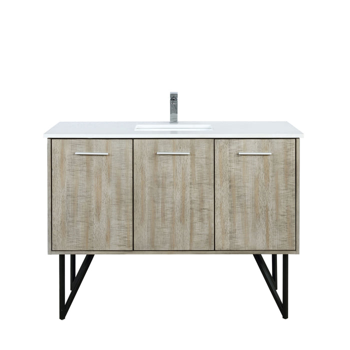 Lexora Home Lancy Bath Vanity with Cultured Marble Countertop
