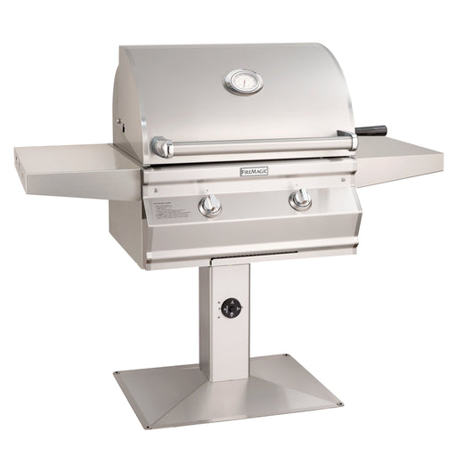 Fire Magic Choice Multi-User Accessible 24-Inch Patio Post Mount Gas Grill
