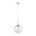 Elk Lighting Boudreaux Matte Black, Antique Gold Mini Pendant