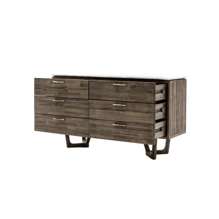 LH Imports Aura 6 Drawer Dresser ARA006