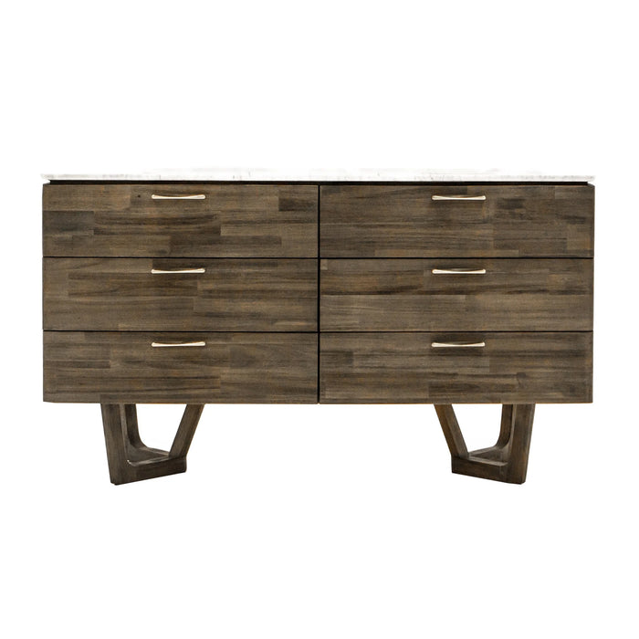 LH Imports Aura 6 Drawer Dresser ARA006