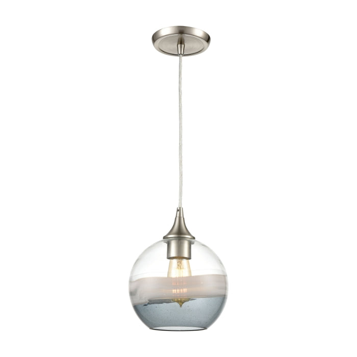 Elk Lighting Sutter 3 Light 12 inch Creek Satin Nickel Pendant