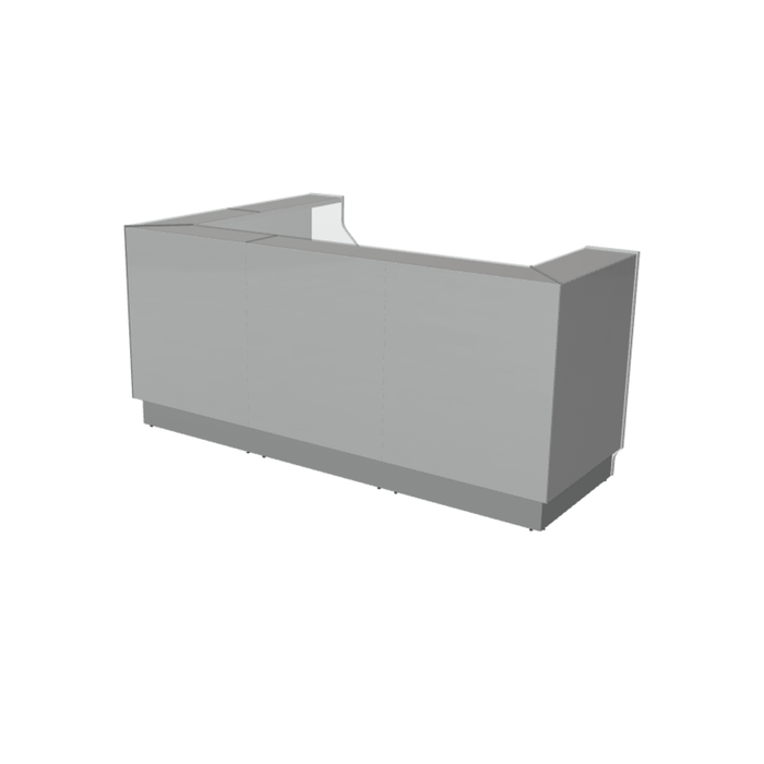 MDD Linea Modern Modular Reception Desk 96.2" x 64.9" LIN39P