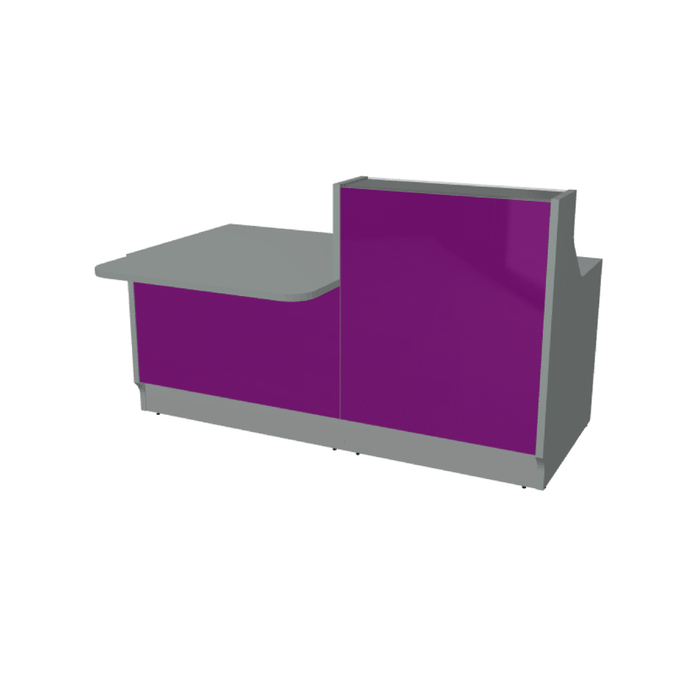 MDD Linea Modern Modular Reception Desk 73" x 44.1" LIN33P