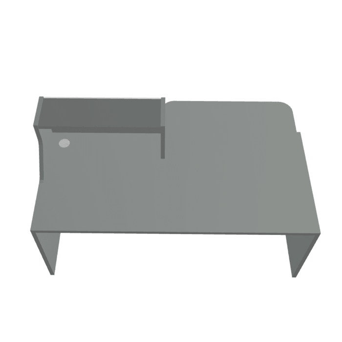 MDD Linea Modern Modular Reception Desk 73" x 44.1" LIN33P