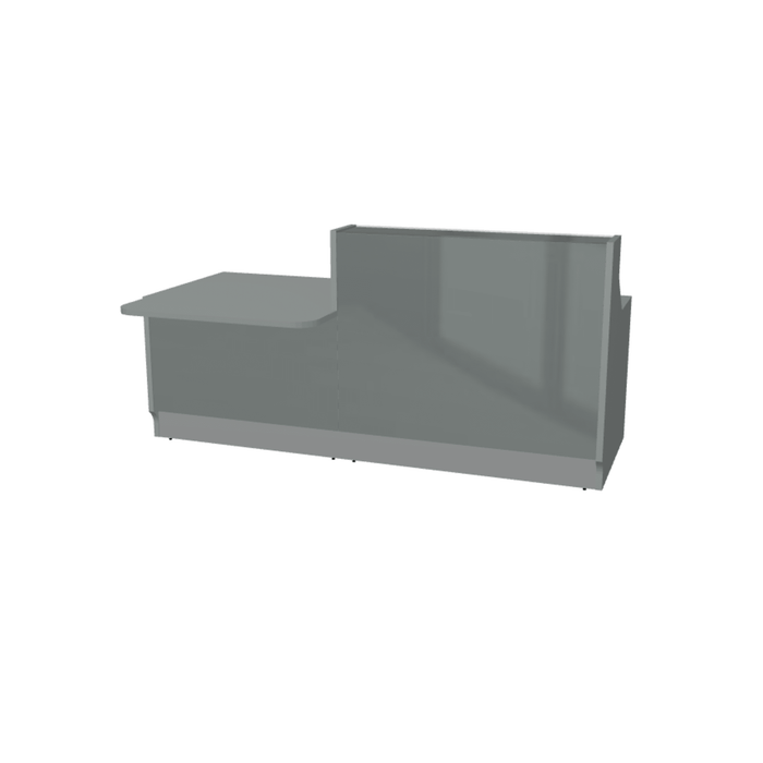 MDD Linea Modern Modular Reception Desk 88.8" x 44.1" LIN34P