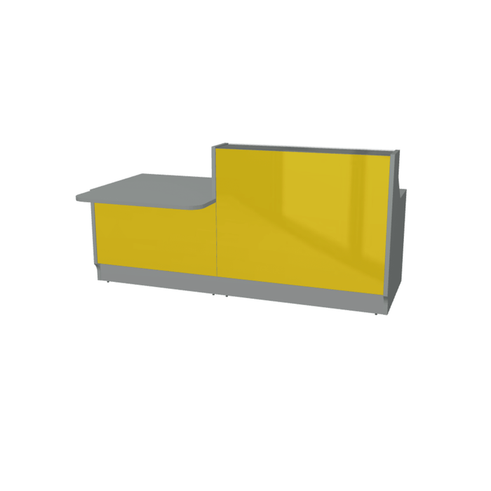 MDD Linea Modern Modular Reception Desk 88.8" x 44.1" LIN34P