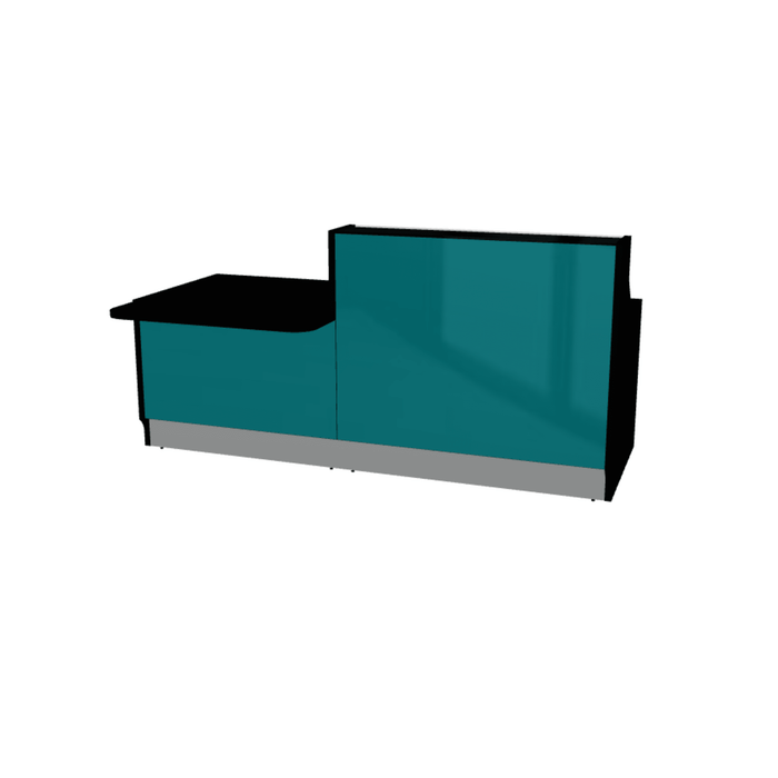 MDD Linea Modern Modular Reception Desk 88.8" x 44.1" LIN34P