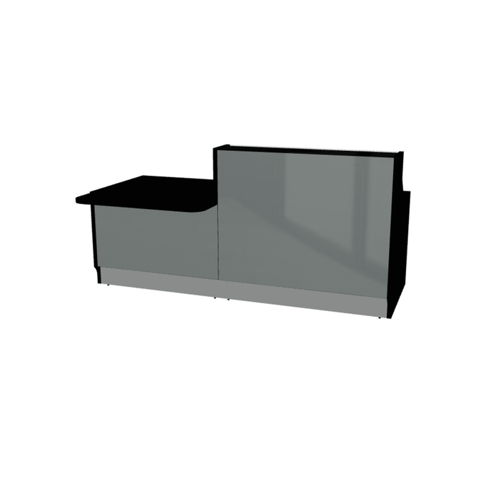 MDD Linea Modern Modular Reception Desk 88.8" x 44.1" LIN34P