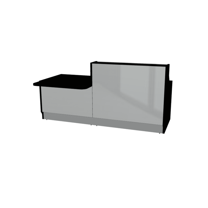 MDD Linea Modern Modular Reception Desk 88.8" x 44.1" LIN34P