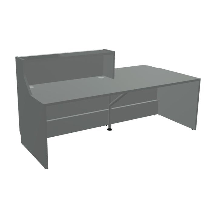 MDD Linea Modern Modular Reception Desk 88.8" x 44.1" LIN34P