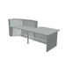 MDD Alpa Modern Modular Reception Desk 119.4" x 47.2" ALP22P