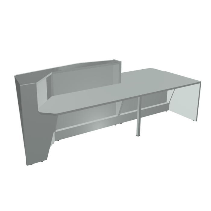 MDD Alpa Modern Modular Reception Desk 119.4" x 47.2" ALP22P