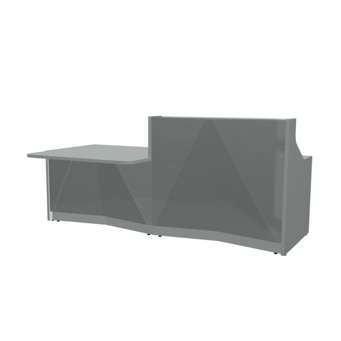 MDD Alpa Modern Modular Reception Desk 96.6" x 47.2" ALP21P