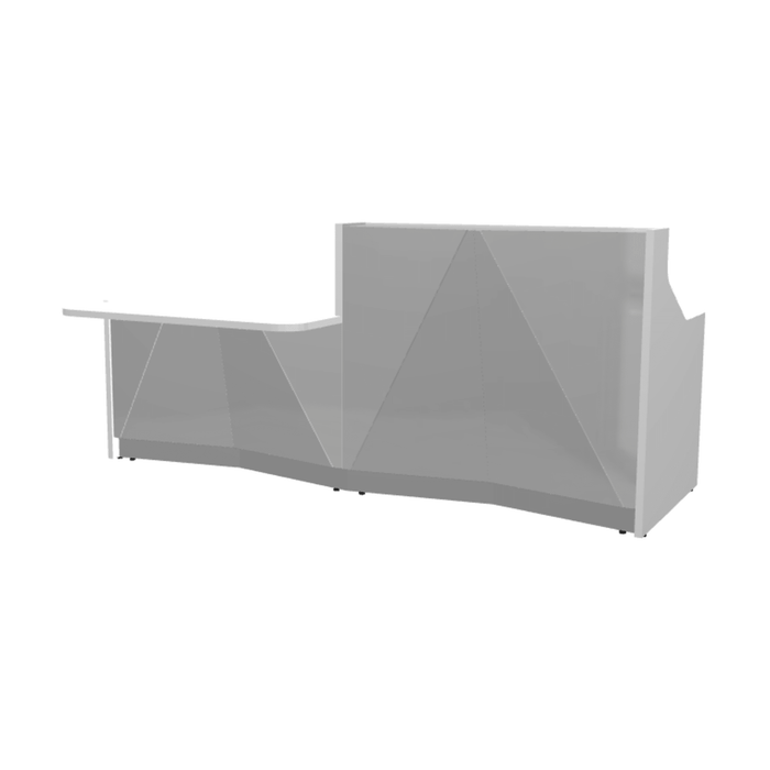 MDD Alpa Modern Modular Reception Desk 96.6" x 47.2" ALP21P