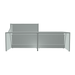 MDD Alpa Modern Modular Reception Desk 96.6" x 47.2" ALP21P