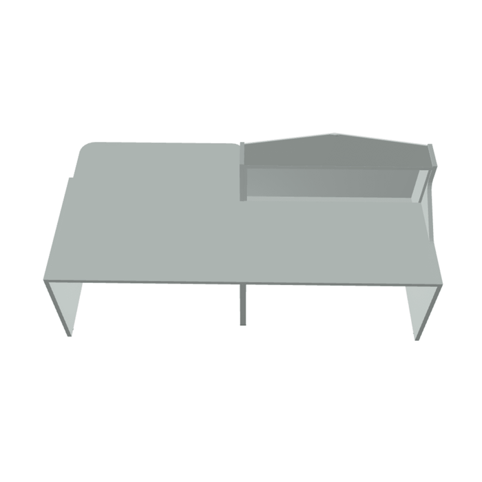 MDD Alpa Modern Modular Reception Desk 96.6" x 47.2" ALP21L