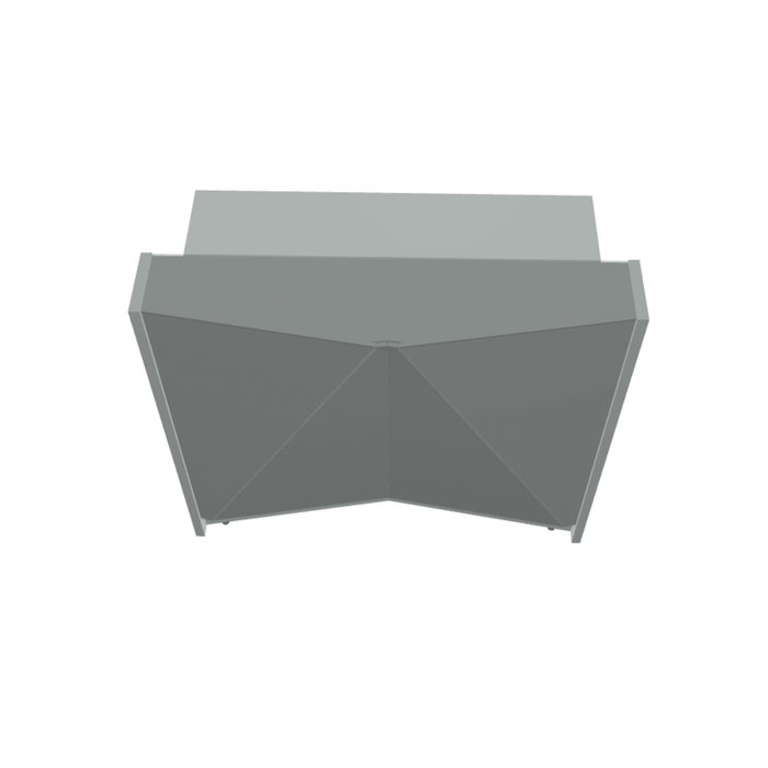 MDD Alpa Modern Modular Reception Desk 49.4" x 37.2" ALP05