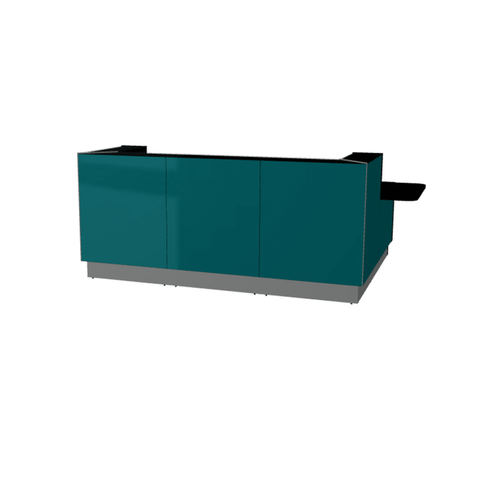 MDD Linea Modern Modular Reception Desk 108" x 72.8" LIN41L