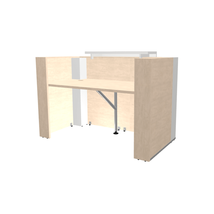 MDD Tera Modern Reception Desk - Straight 64.5" x 35.6" TRA42