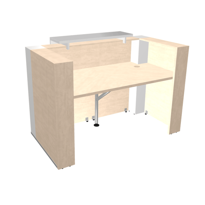 MDD Tera Modern Reception Desk - Straight 64.5" x 35.6" TRA42