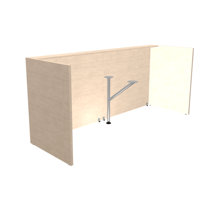 MDD Tera Modern Reception Desk - Straight 96.6" x 32.2" TRA119