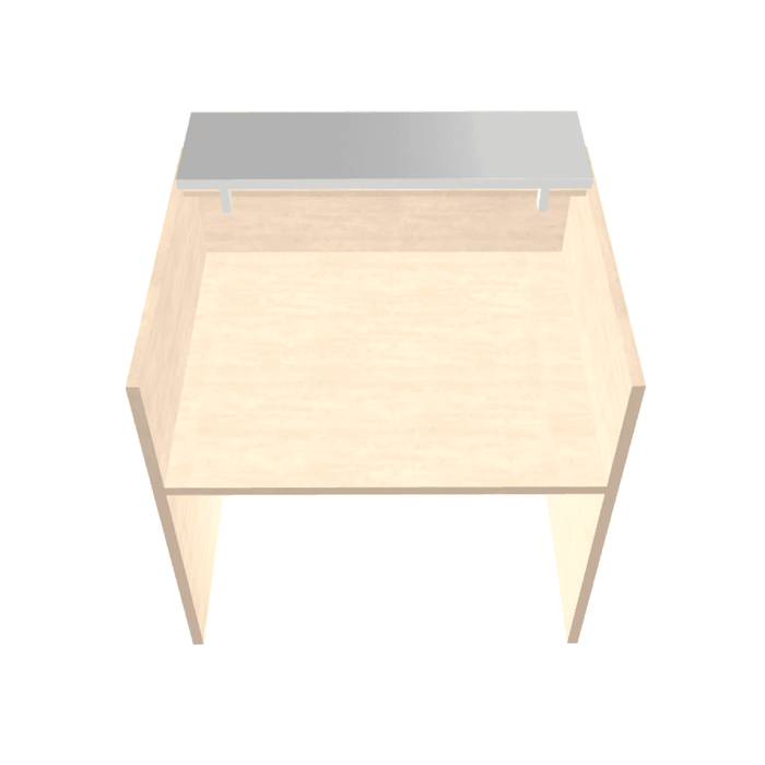 MDD Tera Modern Reception Desk - Straight 41.5" x 34.5" TRA14