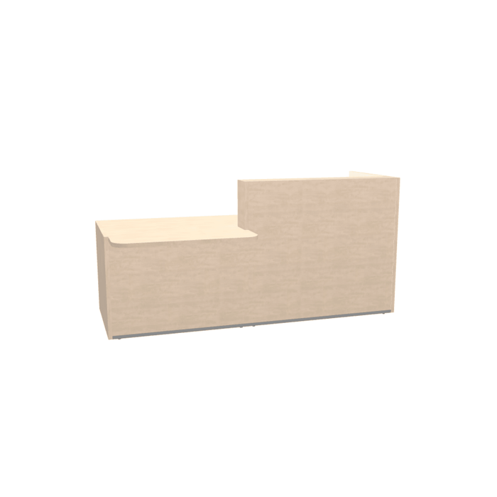 MDD Tera Modern Reception Desk - Straight Low 88.8" x 44" TRA137L