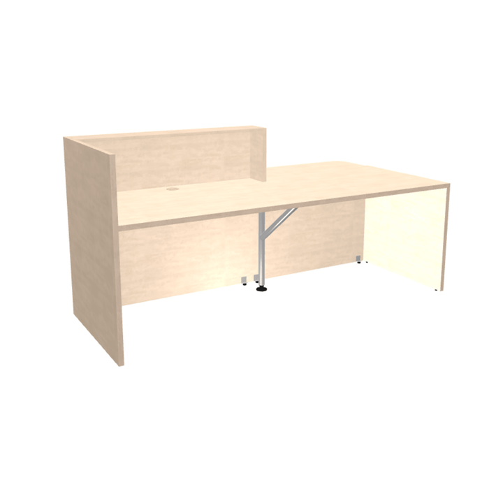 MDD Tera Modern Reception Desk - Straight Low 88.8" x 44" TRA137L