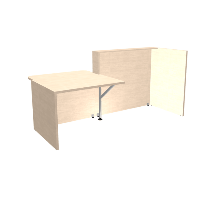 MDD Tera Modern Reception Desk - Straight Low 88.8" x 44" TRA137P